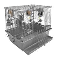 Клетка д/птиц ТУТТИ-1 ECO 42*30*38см (укомплект) серая /46202/Дарэлл