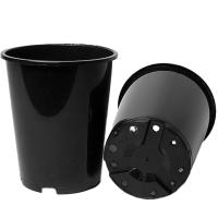 Горшок для рассады 7л черный (Роза) литье 22*25,6см ЗД22Р