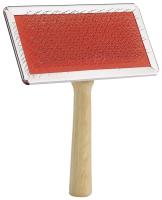 Пуходерка Средняя деревянная ручка и металлические зубья без капель 13*11см