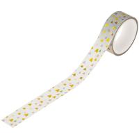 Клейкая лента декоративная 1,5см*3м MESHU "Small hearts" /MS_36867/Рельеф