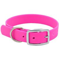 Ошейник биотан 20мм матовый розовый 27-35см/30120402-12/Каскад
