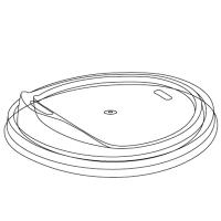 Крышка с питейником d90 (10шт) ПП прозрачный /20шт/ АУ