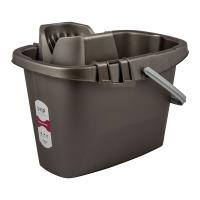 Ведро 13л с отжимом МОП Step антрацит 