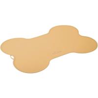 Коврик под миску силиконовый в форме косточки бежевый 52*38см 21001/Пет Лайн