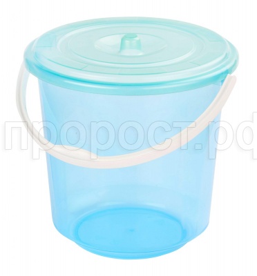 Ведро 7л Хозяюшка с крышкой