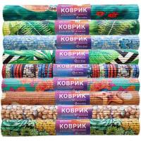 Коврик для ванной 65*100см Микс ПВХ 6667-mix 