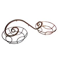 Подставка Настенная РЗДИ Волна на 2 горшка ,бронза