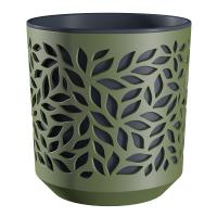 Кашпо Листья 2,5л оливковый/антрацит КШ-9574
