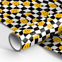 Упаковочная бумага 70*100см "Настроение смайла" 80г/м2 глянц. ассорти