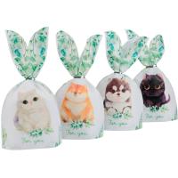 Подарочный пакет 13.5*22 см "Милые питомцы" 1шт MESHU /Рельеф