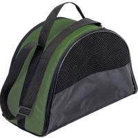 Сумка переноска ЧИП Конверт-Полукруг №0 расклад.с карм. и ремнем 37*17*23см зеленая/9055зел/Дарэлл