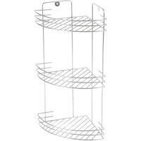 Полка д/ванной подвесная 3-х ярусная угловая 19*19*41см Vento хром 310847