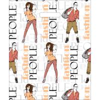 ВУР51689 Пакет 36*43 Стильные 1ШТ с выруб. ручкой ПЭ /50/1000шт/