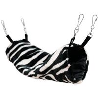 Гамак-тоннель д/грызунов Меховой сафари микс подвесной на 4-х карабинах 34-16см/DONBARON