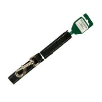 Поводок капрон 25мм*2м черный со светоотражающими полосами DONBARON