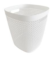Корзина для бумаг 10л ПИРУЛА белый М2500 