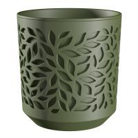Кашпо Листья 2,5л оливковый КШ-9570