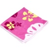 Салфетка д/уборки 30*30см с рисунком, микрофибра, розовый 310210