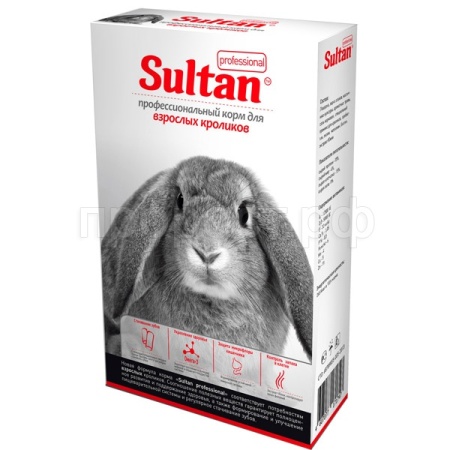 Грызуны Султан PROF для кроликов 1кг/8шт/5790 ЧЗ