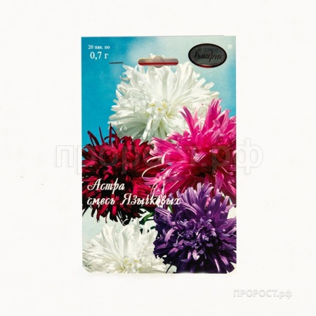 Астра смесь Страусово перо Павлиний хвост 20*1,5 