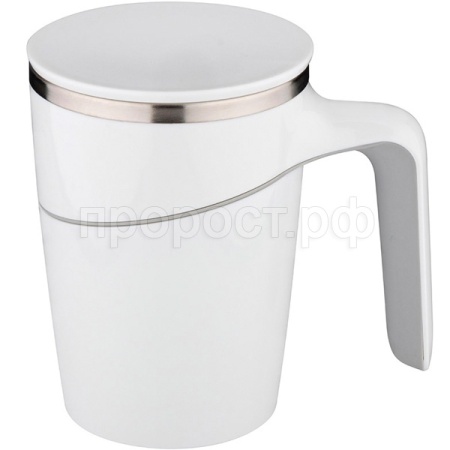 Термокружка-непроливайка 0,470л Magnifik с присоской нерж. сталь белый 106038 /12шт/Leonord  Термокружка-непроливайка 0,470л Magnifik с присоской нерж. сталь белый 106038 /12шт/Leonord