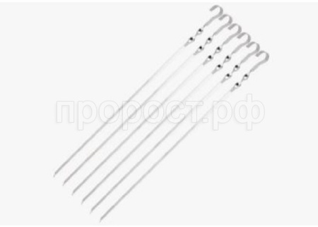 Набор шампуров ECOS 560*10-1,0мм, угловой с витком/20шт/9382