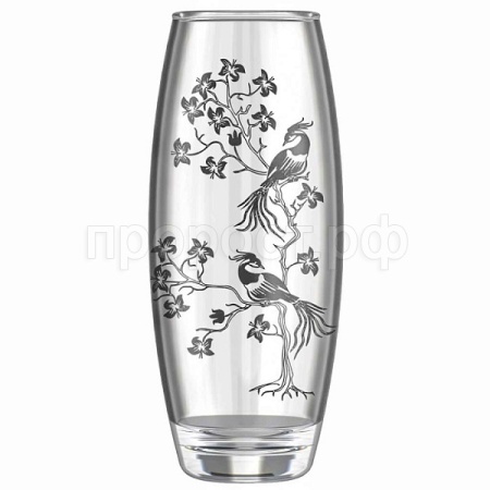 Ваза для цветов Флора Райский сад стекло /966-Г 