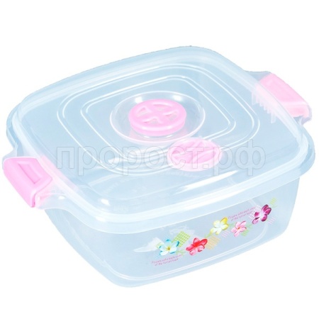 Контейнер д/пищ.прод белый  3,5л СВЧ квадрат/05018/Арз