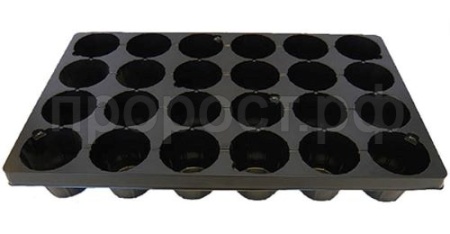 Кассета д/рассады на 24 ячеек 53*34см стандарт /50шт/РС Кассета д/рассады на 24 ячеек 53*34см стандарт /50шт/РС