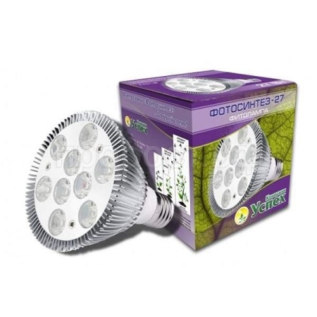 Фитолампа ФОТОСИНТЕЗ-27 д/растений 9Вт Е27 1шт Фитолампа ФОТОСИНТЕЗ-27 д/растений 9Вт Е27 1шт
