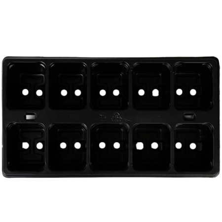 Кассета для рассады на 10 ячейки 32*14,9 черный 