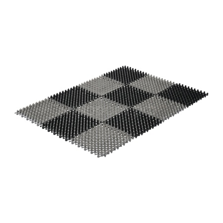 Коврик Травка 42*56см  черно-серый