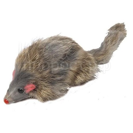 Игрушка к Мышь цветная длинный мех 8см/27759264/Каскад