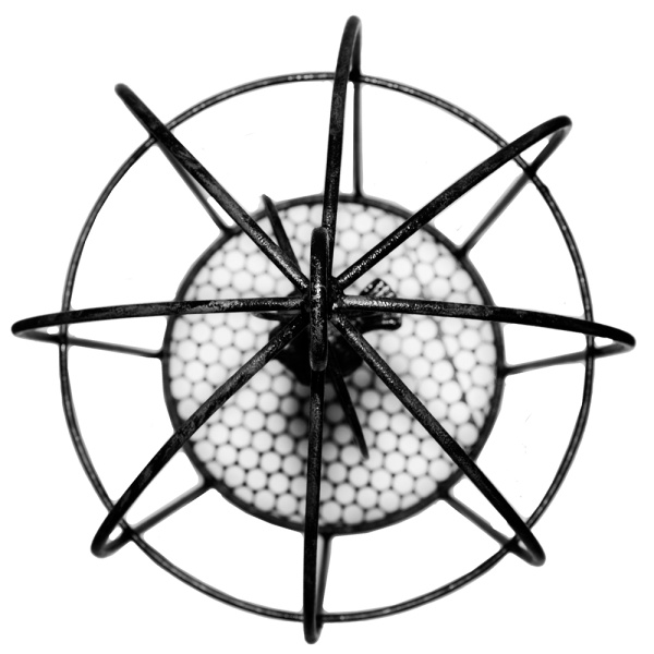 Клетка с птицей садовый декор РЗДИ черный антик/1шт