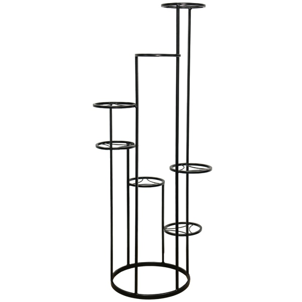 Подставка ЛОФТ напольная КАСКАД 7 гор 50-12 черная РЗДИ