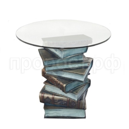 Фигура Стол журнальный Книги(золото)H52D47см(2 части-основание,столешница)713309/PP013
