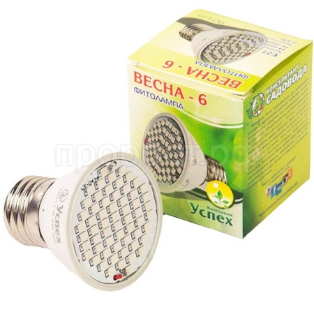 Фитолампа ВЕСНА-6 для растений 2,5Вт Е27 Фитолампа ВЕСНА-6 для растений 2,5Вт Е27