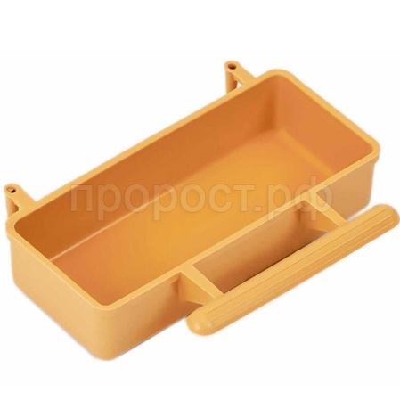 Поилка д/птиц Евро прямоугольная 9*4*2см бежевая 5074/Дарэлл