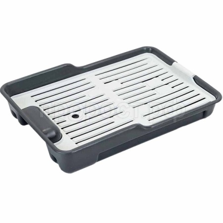 Туалет д/кошек ЕВРО с сеткой 40*26*6,5*8см серый/2910/Дарэлл