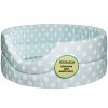 Лежанка овальная стеганая поролоновая хлопок Горох МИКС 52*46*20см/DONBARON