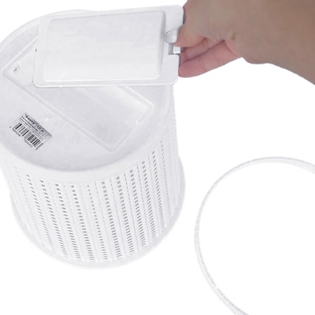 Корзина д/мусора Santa 10л белый 05110 /10шт/Милих