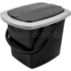 Ведро-туалет 16л Plast Team с крышкой черный PT9079 /7шт/ПТ