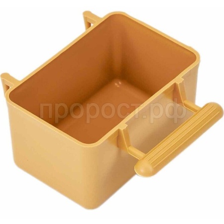 Кормушка ЕВРО 8*5*4,5см пласт. крючок бежевый/5070