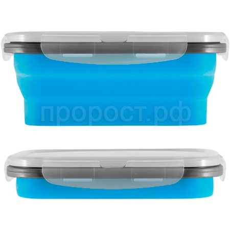 Контейнер Miglore 540мл складной силикон (5шт) с крышкой с заж.пласт микс 985878 /10шт/80шт/Mallony