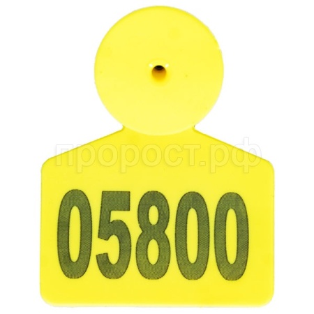 Бирка для телят 6*6 с номером Бирка для телят 6*6 с номером