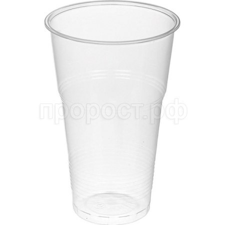 Стакан 500мл прозрачный без ТМ (50шт) /20шт/ НТ