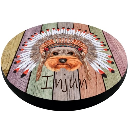 Лежанка матрас круглый M 47*47*6см ЛД-121 Йорк-индеец