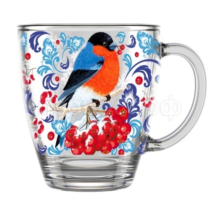 Кружка Снегири на рябине 350мл /2025-Д /16шт/ДК